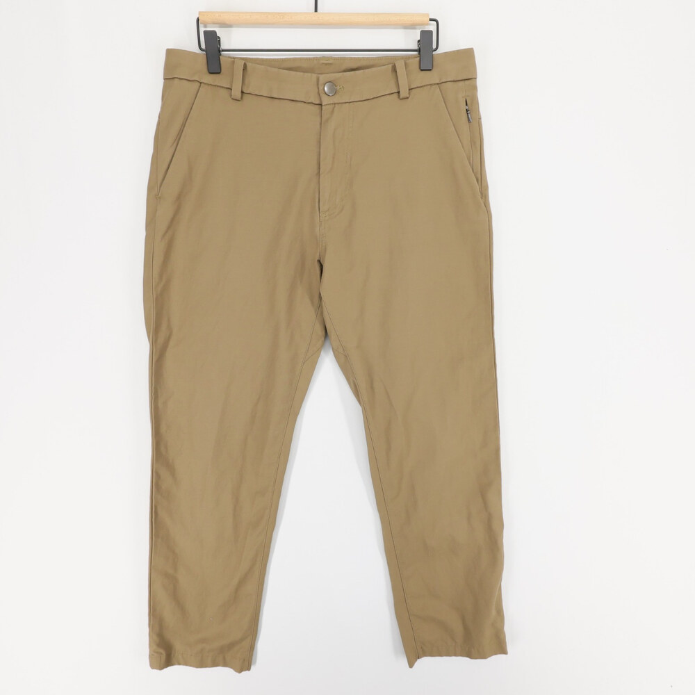 Lululemon Commission Pants Mens 32 Brown Classic Qwick Chino Stretch Casual